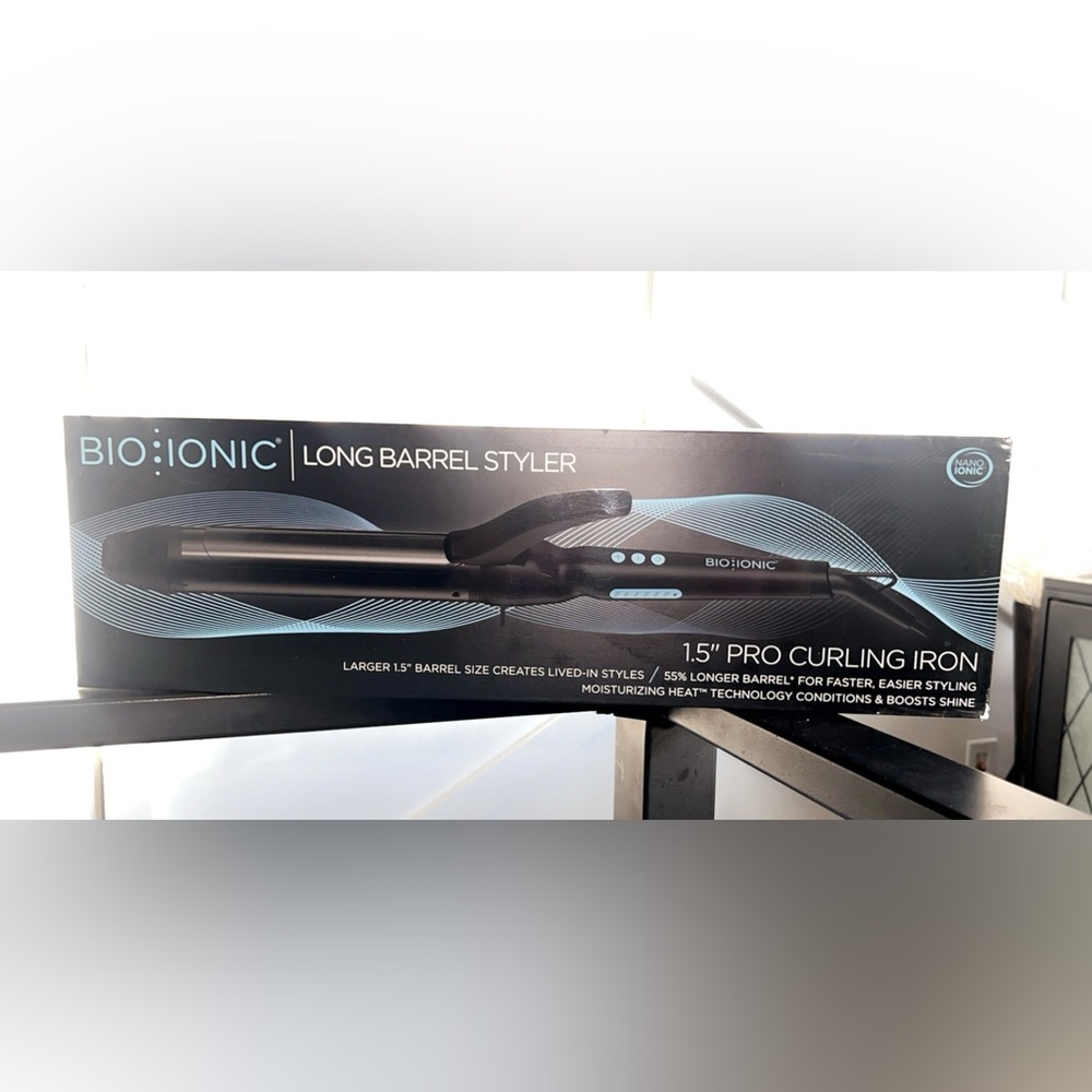 Bio-Ionic Long Barrel Curling Iron - 1.5” Barrel
